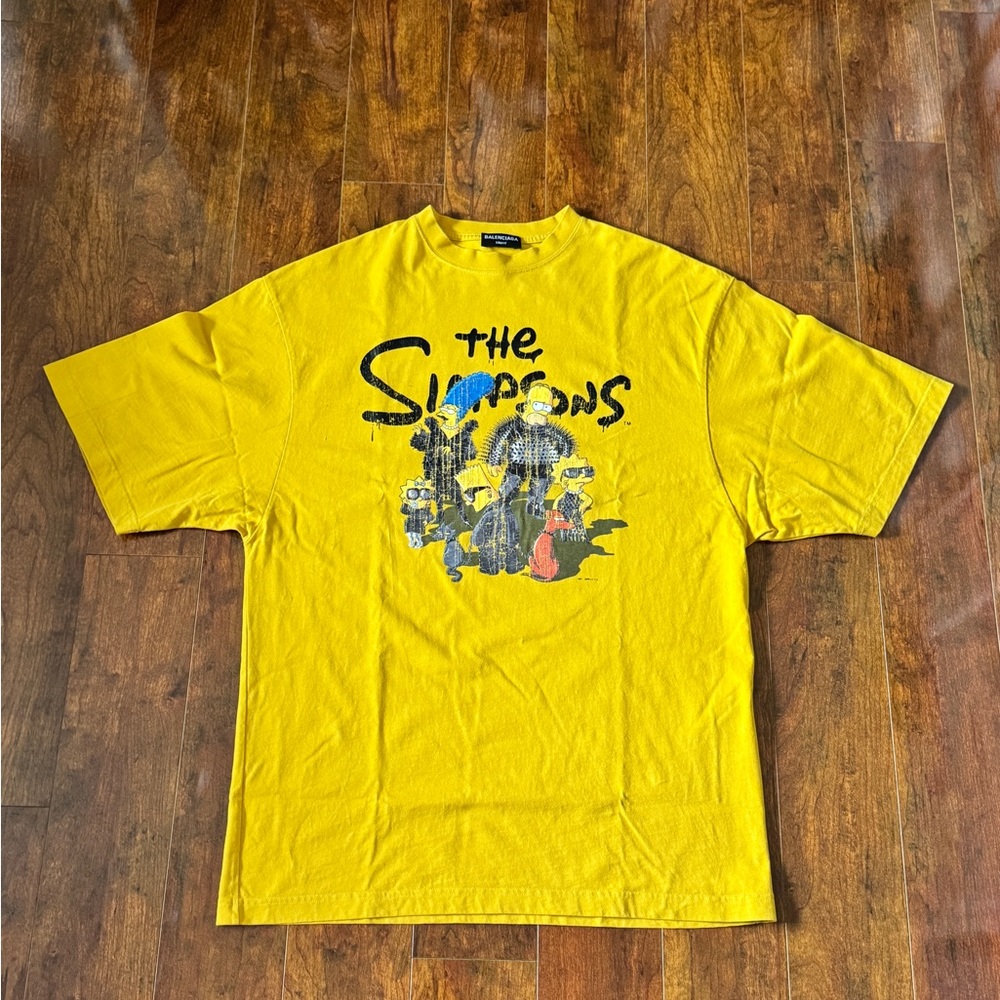 Balenciaga x The Simpsons Yellow Oversized T-Shirt – Size 3 (Large) Unisex